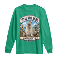 Retro Neil the Seal Tasmanias Chaos Icon Long Sleeve Shirt Funny Roaring Elephant Seal Traffic Cone Meme
