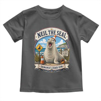 Retro Neil the Seal Tasmanias Chaos Icon Toddler T Shirt Funny Roaring Elephant Seal Traffic Cone Meme