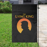 The Lying King Silhouette Sunrise Political Satire Parody Graphic Garden Flag