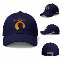 The Lying King Silhouette Sunrise Political Satire Parody Graphic Baseball Cap
