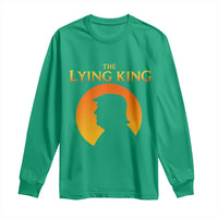 The Lying King Silhouette Sunrise Political Satire Parody Graphic Long Sleeve Shirt