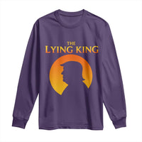 The Lying King Silhouette Sunrise Political Satire Parody Graphic Long Sleeve Shirt