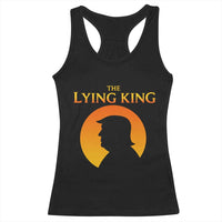 The Lying King Silhouette Sunrise Political Satire Parody Graphic Racerback Tank Top