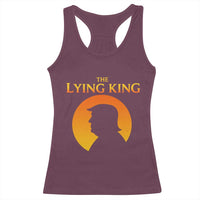 The Lying King Silhouette Sunrise Political Satire Parody Graphic Racerback Tank Top