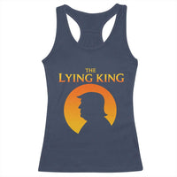 The Lying King Silhouette Sunrise Political Satire Parody Graphic Racerback Tank Top