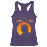 The Lying King Silhouette Sunrise Political Satire Parody Graphic Racerback Tank Top