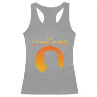 The Lying King Silhouette Sunrise Political Satire Parody Graphic Racerback Tank Top