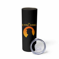 The Lying King Silhouette Sunrise Political Satire Parody Graphic Skinny Tumbler