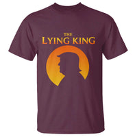 The Lying King Silhouette Sunrise Political Satire Parody Graphic T Shirt