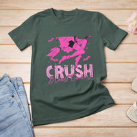 Breast Cancer Witch T Shirt Crush Breast Cancer Awareness Pink Ribbon Halloween Witch - Wonder Print Shop