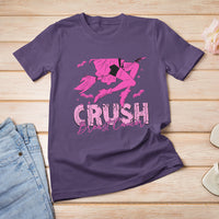 Breast Cancer Witch T Shirt Crush Breast Cancer Awareness Pink Ribbon Halloween Witch - Wonder Print Shop