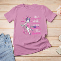 Breast Cancer Witch T Shirt I Am The Storm Support Breast Cancer Warrior Witch Halloween - Wonder Print Shop