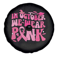 Witch Breast Cancer Spare Tire Cover In October We Wear Pink Ribbon Halloween Vibe