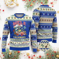 Xmas in Hawaii Ugly Christmas Sweater Mele Kalikimaka Hawaiian Tropical Surfing Skeleton - Wonder Print Shop
