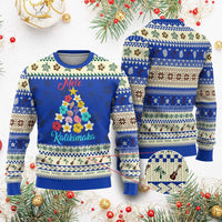 Xmas in Hawaii Ugly Christmas Sweater Mele Kalikimaka Hawaiian Tropical Flowers - Wonder Print Shop