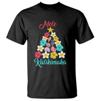 Tropical Island Hawaii Flowers Christmas Tree Mele Kalikimaka T Shirt - Wonder Print Shop