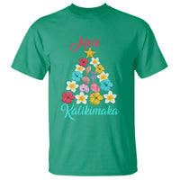 Tropical Island Hawaii Flowers Christmas Tree Mele Kalikimaka T Shirt - Wonder Print Shop
