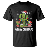 Merry Xmas In Arizona US State Funny Saguaro Cactus Christmas Tree T Shirt - Wonder Print Shop
