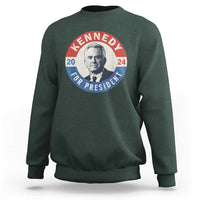 RFK Jr Kennedy 2024 Sweatshirt For President Vintage Button - Wonder Print Shop