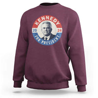 RFK Jr Kennedy 2024 Sweatshirt For President Vintage Button - Wonder Print Shop