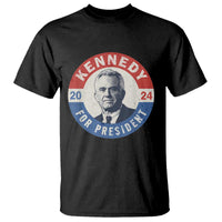 RFK Jr Kennedy 2024 T Shirt For President Vintage Button - Wonder Print Shop
