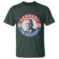 RFK Jr Kennedy 2024 T Shirt For President Vintage Button - Wonder Print Shop