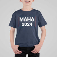 RFK Jr Kennedy 2024 T Shirt For Kid MAHA Make America Healthy Again - Wonder Print Shop