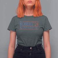 RFK Jr Kennedy 2024 T Shirt For Women Distressed Robert Kennedy Jr. 24 - Wonder Print Shop