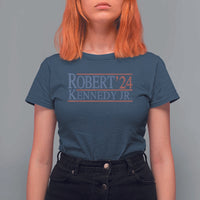 RFK Jr Kennedy 2024 T Shirt For Women Distressed Robert Kennedy Jr. 24 - Wonder Print Shop