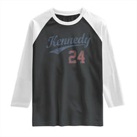 RFK Jr Kennedy 2024 Raglan Shirt Team Kennedy 24 Vintage
