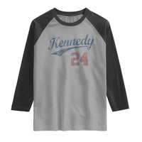 RFK Jr Kennedy 2024 Raglan Shirt Team Kennedy 24 Vintage