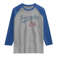 RFK Jr Kennedy 2024 Raglan Shirt Team Kennedy 24 Vintage