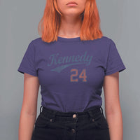 RFK Jr Kennedy 2024 T Shirt For Women Team Kennedy 24 Vintage - Wonder Print Shop