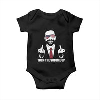 Zohran Mamdani Hope Baby Onesie Zoharan Mamdani USA Flag Funny Middle Finger - Wonder Print Shop