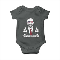 Zohran Mamdani Hope Baby Onesie Zoharan Mamdani USA Flag Funny Middle Finger - Wonder Print Shop