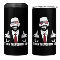 Zohran Mamdani Hope 4 in 1 Can Cooler Tumbler Zoharan Mamdani USA Flag Funny Middle Finger - Wonder Print Shop