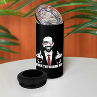 Zohran Mamdani Hope 4 in 1 Can Cooler Tumbler Zoharan Mamdani USA Flag Funny Middle Finger - Wonder Print Shop