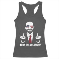 Zohran Mamdani Hope Racerback Tank Top Zoharan Mamdani USA Flag Funny Middle Finger - Wonder Print Shop