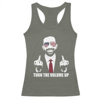 Zohran Mamdani Hope Racerback Tank Top Zoharan Mamdani USA Flag Funny Middle Finger - Wonder Print Shop