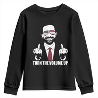 Zohran Mamdani Hope Youth Sweatshirt Zoharan Mamdani USA Flag Funny Middle Finger - Wonder Print Shop