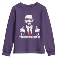 Zohran Mamdani Hope Youth Sweatshirt Zoharan Mamdani USA Flag Funny Middle Finger - Wonder Print Shop