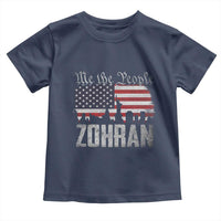 Zohran Mamdani Groovy Flowers Toddler T Shirt Retro Style - Wonder Print Shop