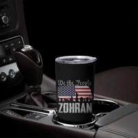 Zohran Mamdani Groovy Flowers Tumbler Cup Retro Style TS02