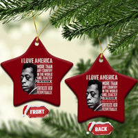 James Baldwin American Patriotic Ceramic Ornament I Love America More Than Any Country - Wonder Print Shop