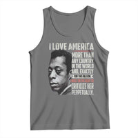 James Baldwin American Patriotic Tank Top I Love America More Than Any Country - Wonder Print Shop