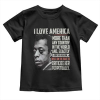 James Baldwin American Patriotic Toddler T Shirt I Love America More Than Any Country - Wonder Print Shop