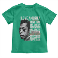 James Baldwin American Patriotic Toddler T Shirt I Love America More Than Any Country - Wonder Print Shop