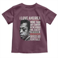 James Baldwin American Patriotic Toddler T Shirt I Love America More Than Any Country - Wonder Print Shop