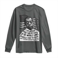 James Baldwin American Patriotic Long Sleeve Shirt I Love America More Than Any Country American Flag - Wonder Print Shop