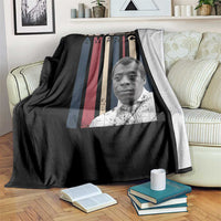 James Baldwin American Patriotic Throw Blanket I Love America More Than Any Country Retro - Wonder Print Shop